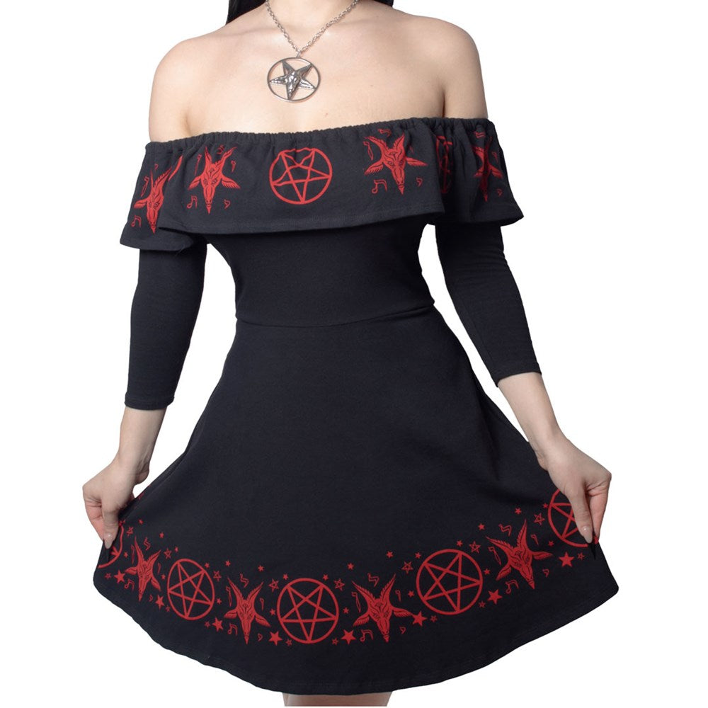 Ruffle Dress Satanic Circle - Kreepsville
