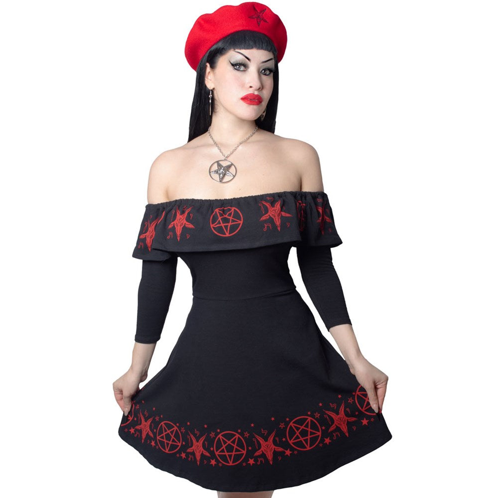 Ruffle Dress Satanic Circle - Kreepsville