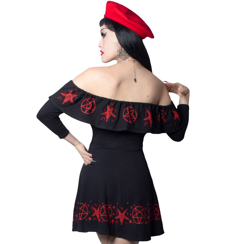 Ruffle Dress Satanic Circle - Kreepsville