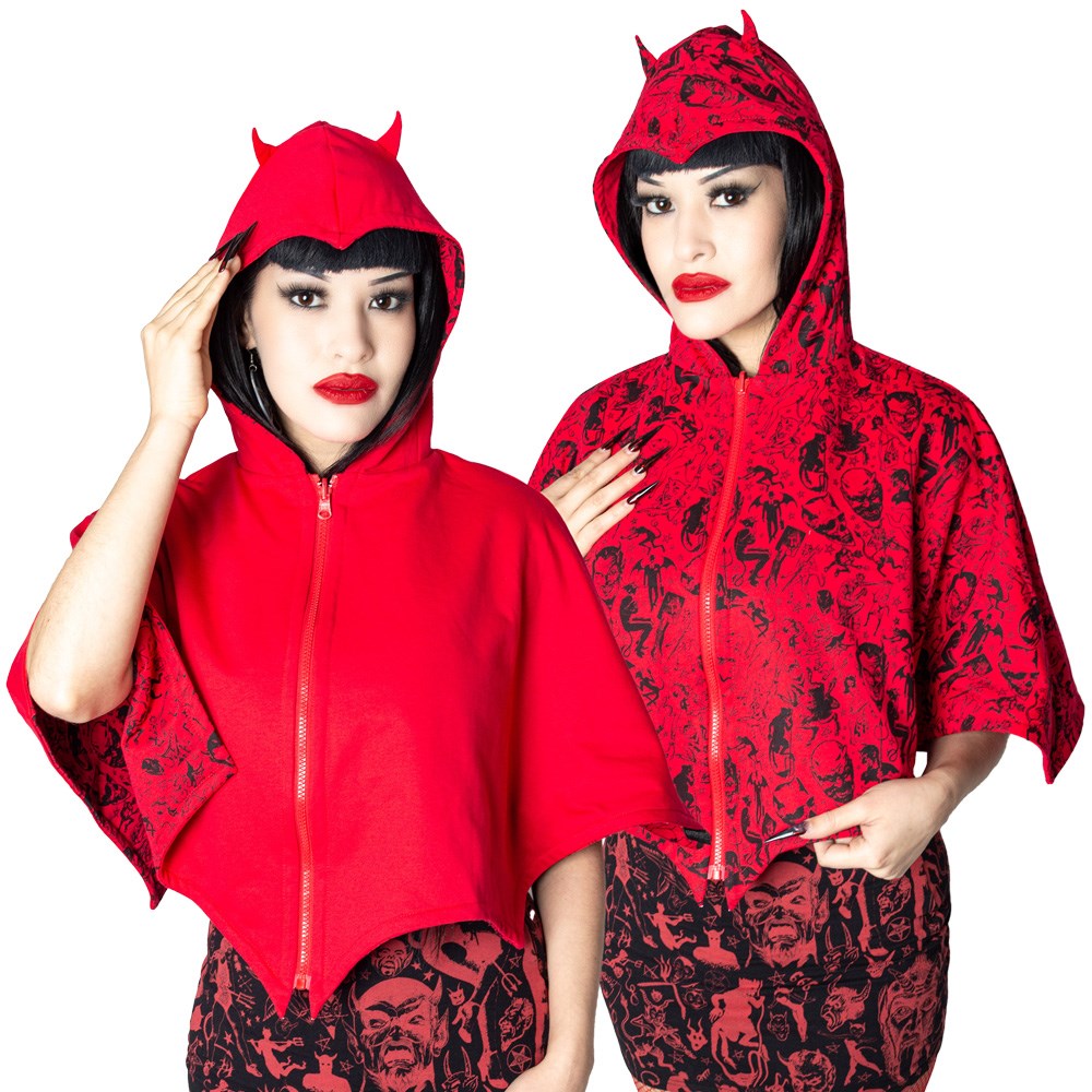 Reversible Devil In Disguise Shoulder Cape - Kreepsville