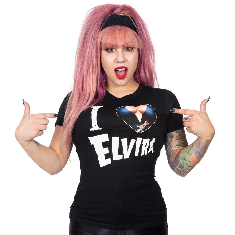 Elvira I Heart Womens Tee - Kreepsville