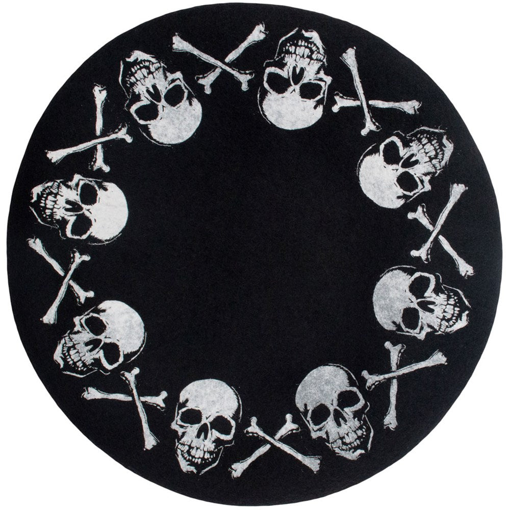 Kreepsville 666 Elastic Waist Belt Skull Black