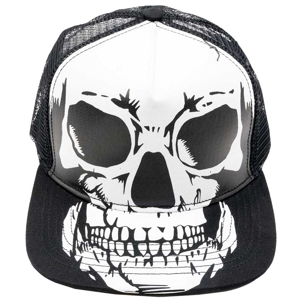 Big Skull White Trucker Hat - Kreepsville