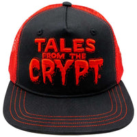 Thumbnail for Tales From The Crypt Red Trucker Hat - Kreepsville