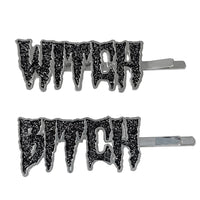 Thumbnail for Witch Bitch Text Hair Slides - Kreepsville