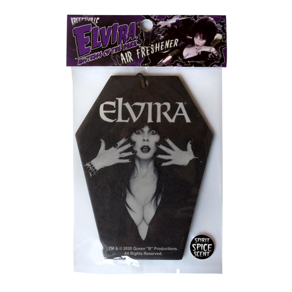 Kreepsville 666 Elvira Mistress of The Dark Coffin Gothic Air Freshener HWAFECC