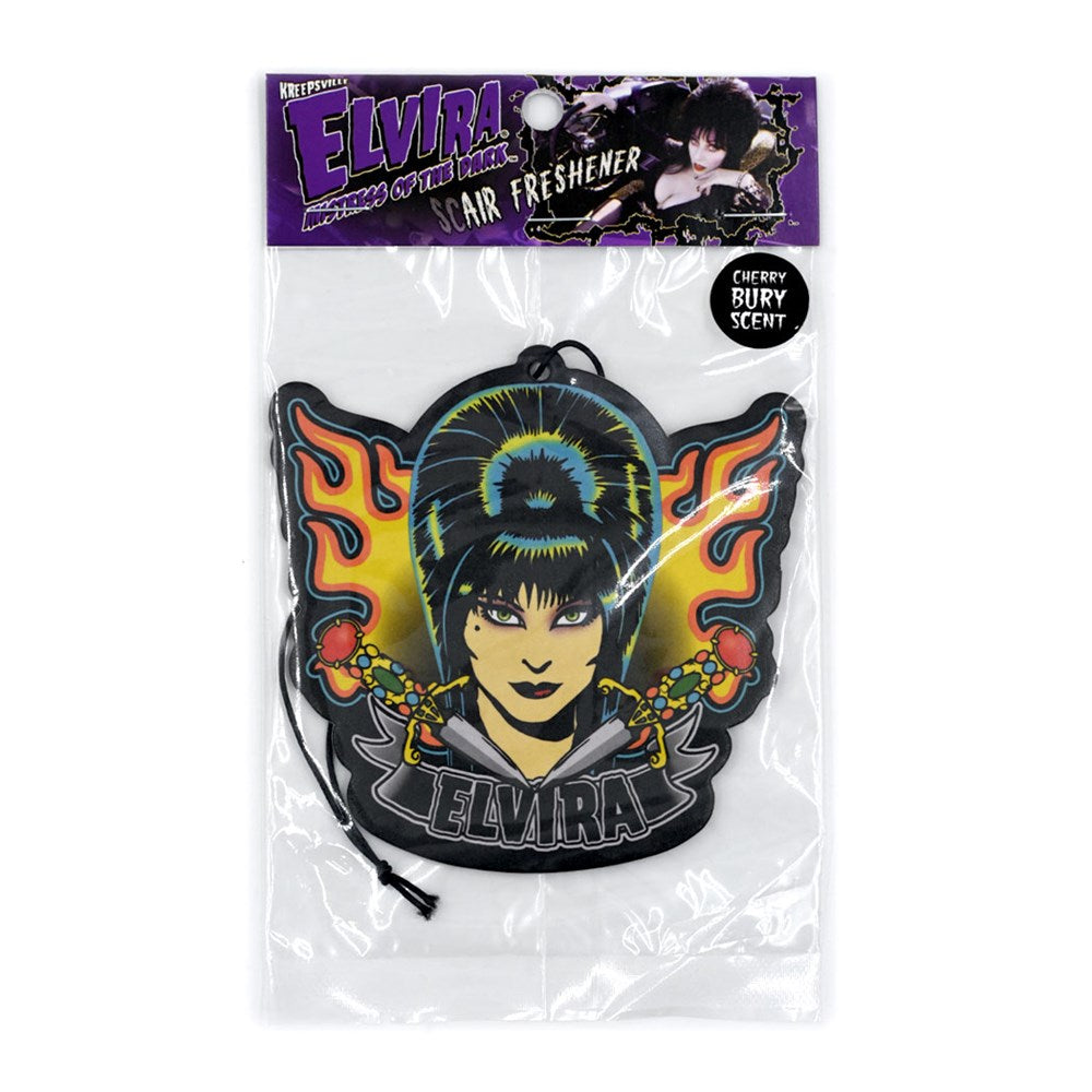 Elvira Tattoo Flames Air Freshener - Kreepsville