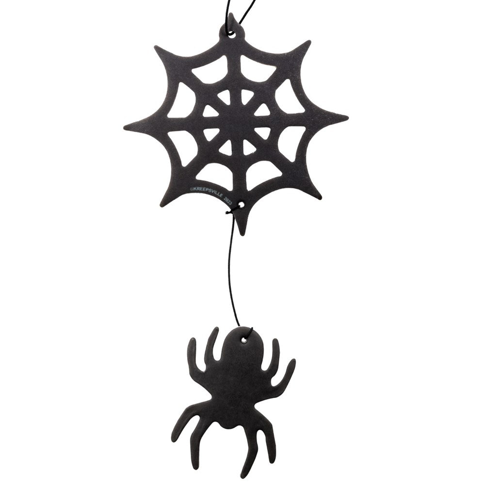 Spiderweb And Spider Air Freshener - Kreepsville