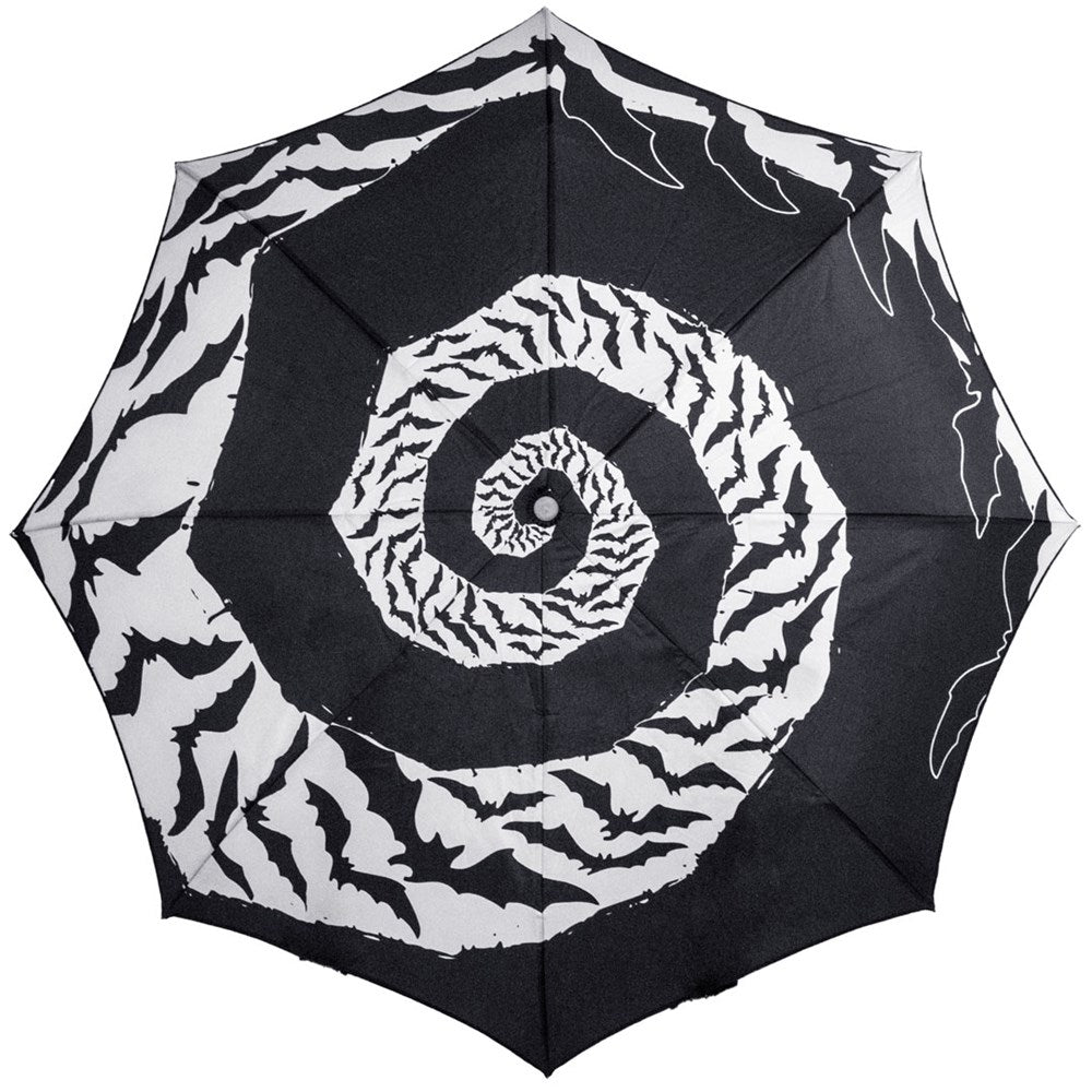 Skull Handle Bat Swirl Umbrella - Kreepsville
