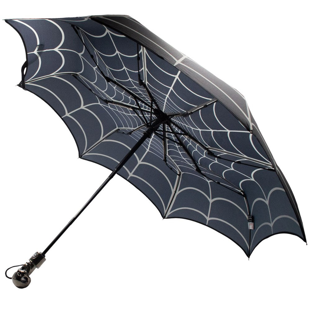 Skull Handle Spiderweb Umbrella - Kreepsville