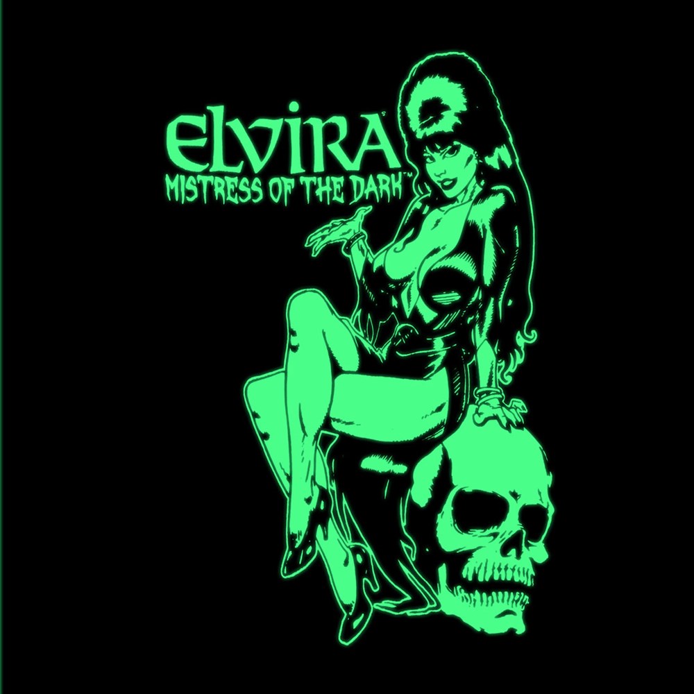 Elvira Comic Skull Glow In The Dark Throw Blanket - Kreepsville