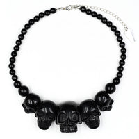 Thumbnail for Skull Collection Necklace Black - Kreepsville