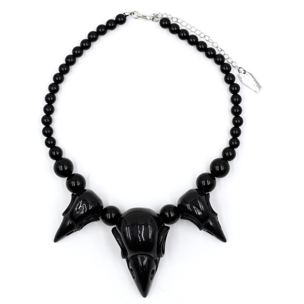 Crow Skull Collection Necklace Black - Kreepsville