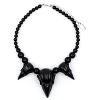 Thumbnail for Crow Skull Collection Necklace Black - Kreepsville