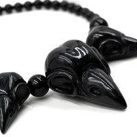 Thumbnail for Crow Skull Collection Necklace Black - Kreepsville