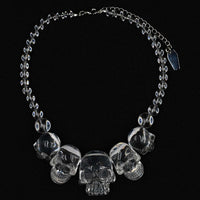 Thumbnail for Skull Collection Necklace Crystal Clear - Kreepsville