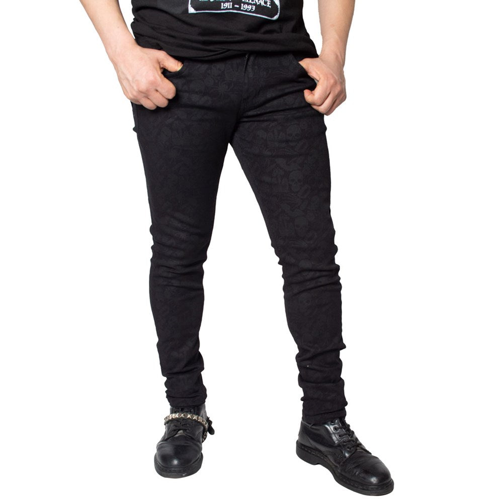 Death Repeat Black Skinny Jeans - Kreepsville