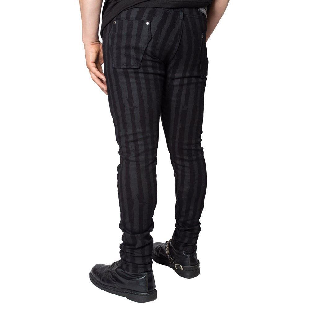 Slim Fit Casual Wear Mens Black Side Striped Denim Jeans, Waist Size: 28-34  at Rs 535/piece in Delhi