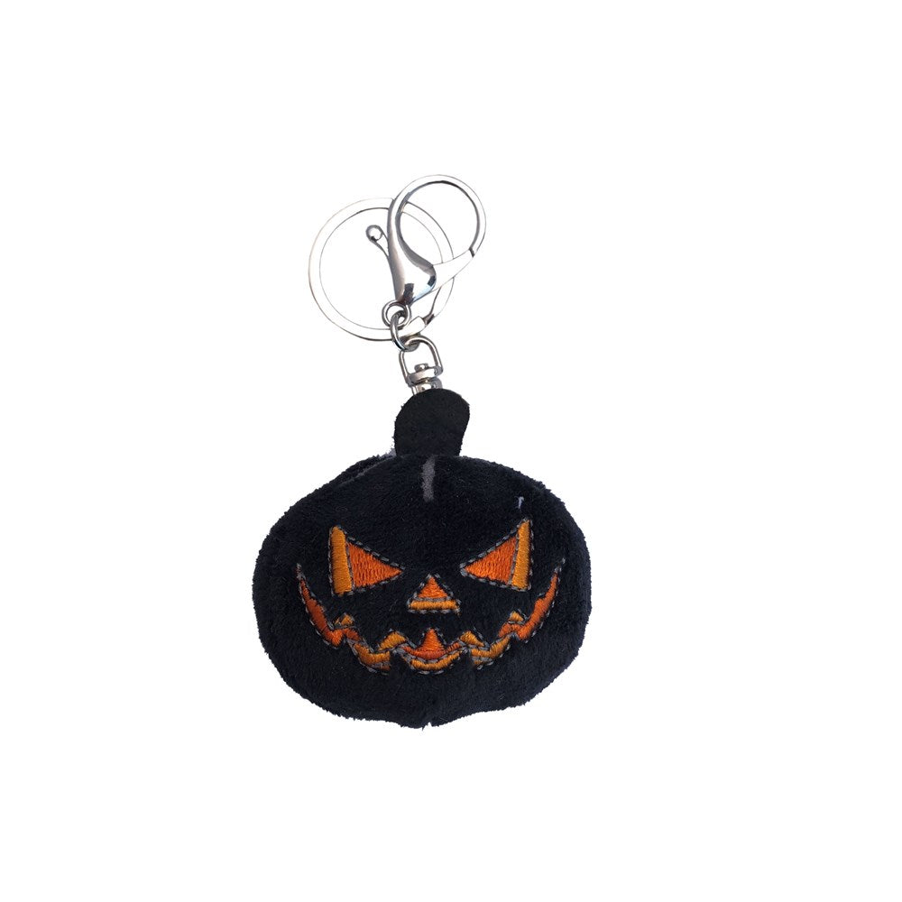Black Pumpkin Plush Keychain - Kreepsville