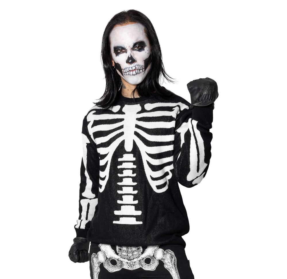 Ribcage Skeleton Bones Sweater - Kreepsville