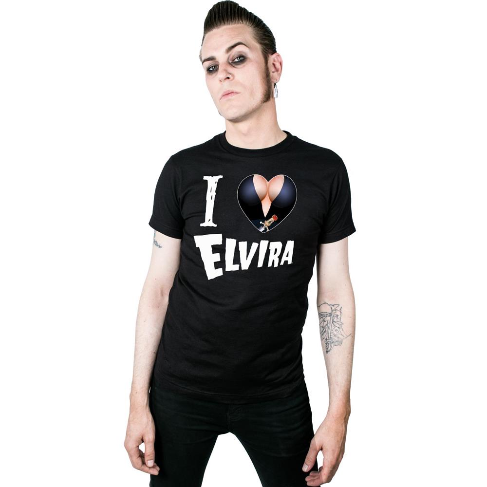 Elvira I Heart Mens Tshirt - Kreepsville