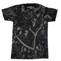 Thumbnail for Grim Reaper Grey Jumbo T-shirt - Kreepsville