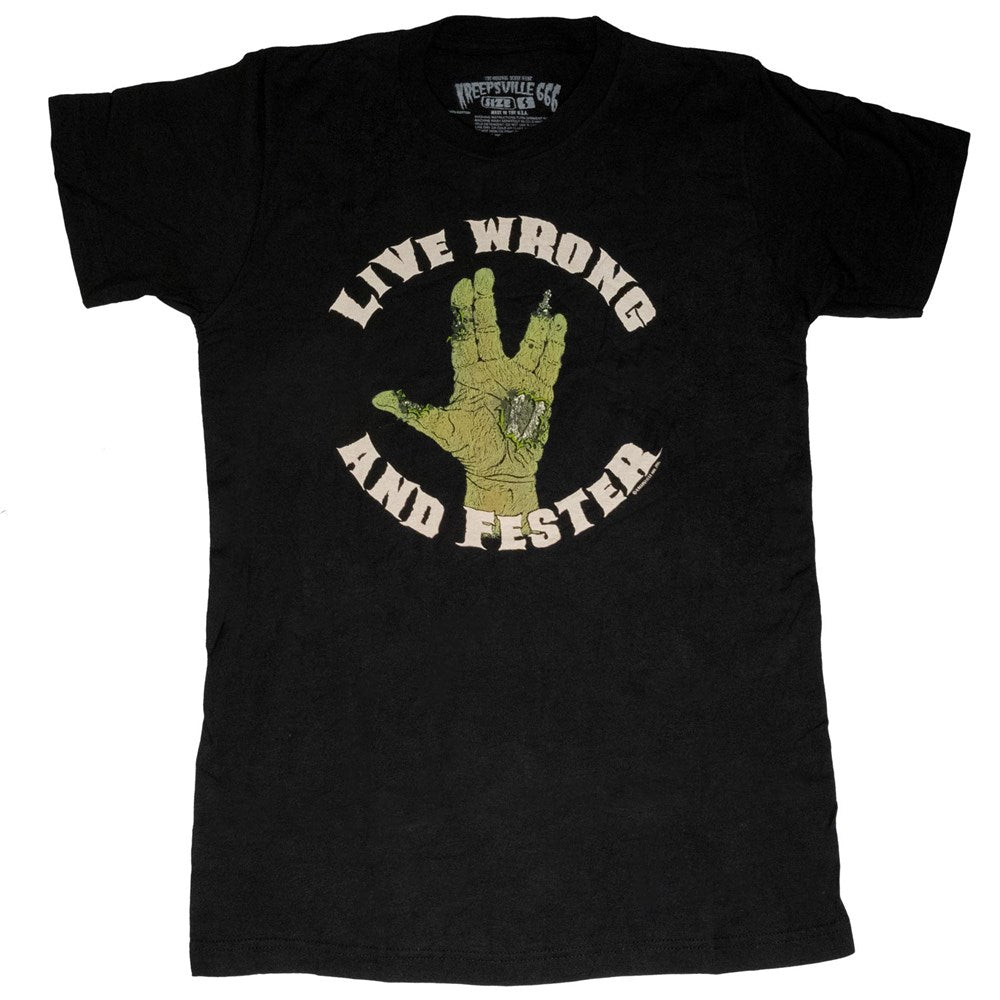 Live wrong fester T-shirt - Kreepsville