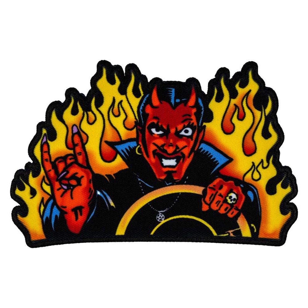 Flames Devil Man Patch - Kreepsville