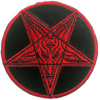 Thumbnail for Satanic Circle Shiny Red Patch - Kreepsville