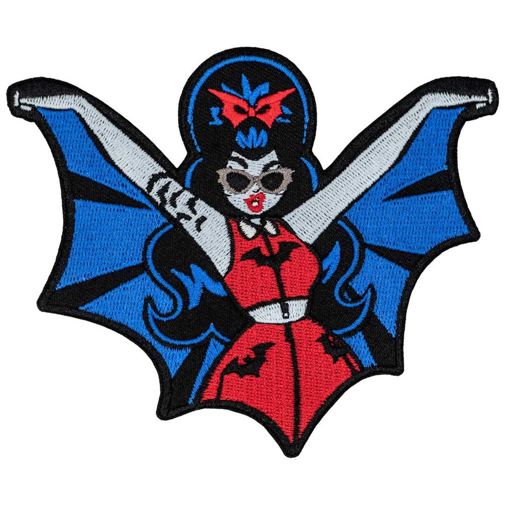 Vampire Girl Batwing Patch - Kreepsville