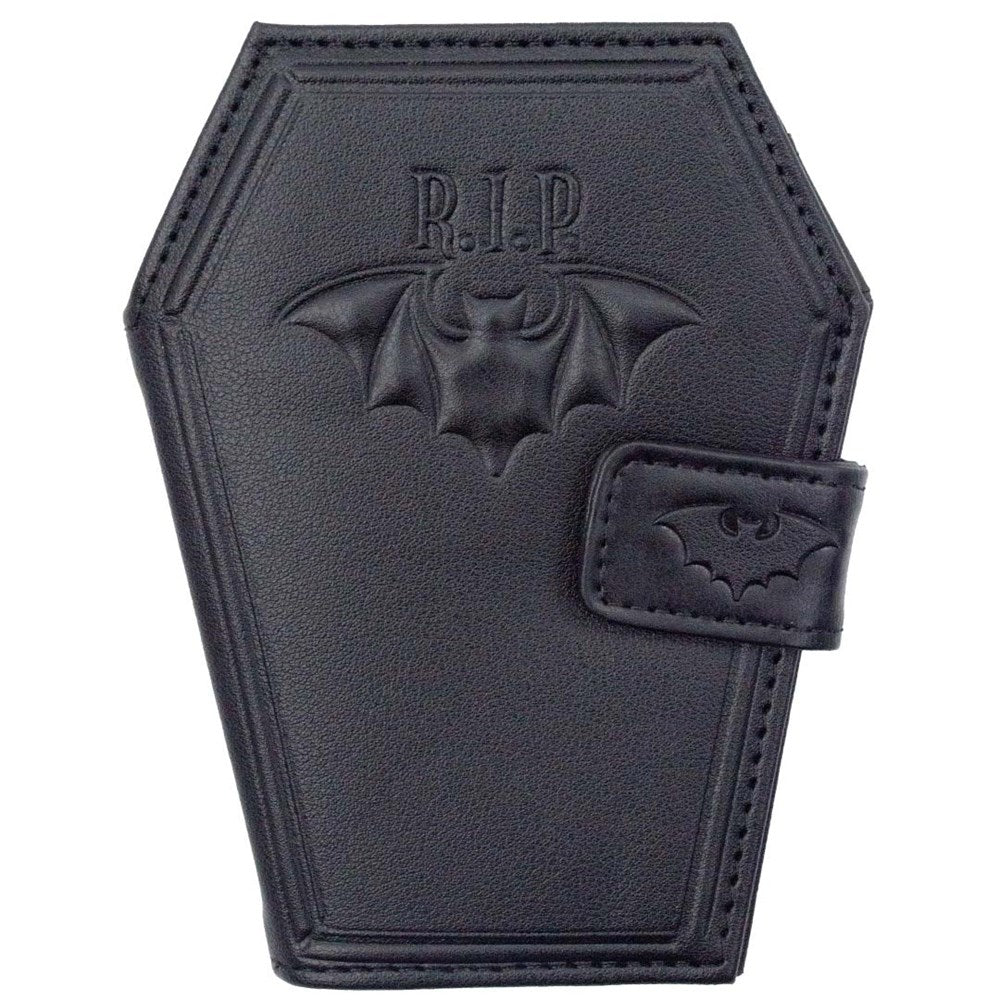 RIP Bat Embossed Coffin Wallet - Kreepsville