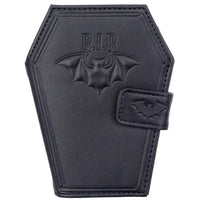 Thumbnail for RIP Bat Embossed Coffin Wallet - Kreepsville