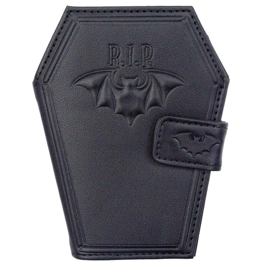 Coffin Collection Wallet Moon and Stars coffin wallet goth wallet gothic wallet coffin wallets spooky deals wallet halloween wallet