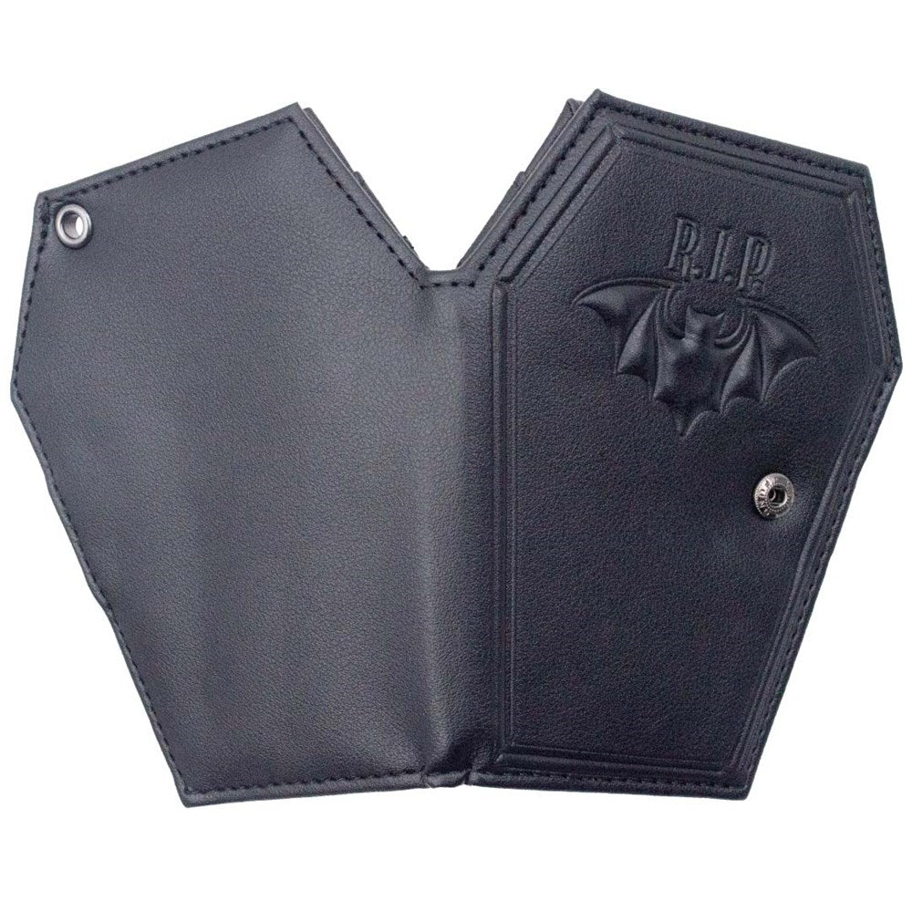 RIP Bat Embossed Coffin Wallet - Kreepsville