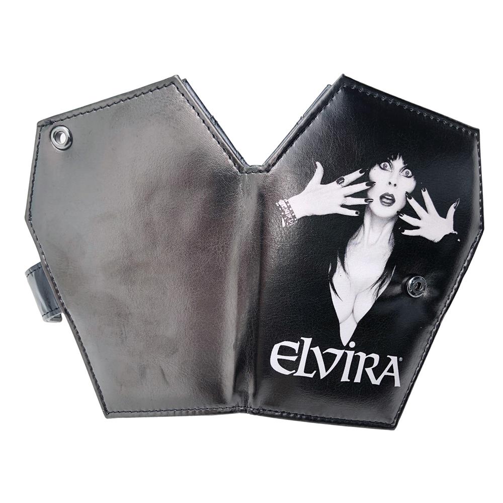 Elvira Coffin Wallet Classic Logo - Kreepsville