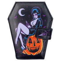 Thumbnail for Elvira Coffin Wallet Pumpkin Pin-up - Kreepsville